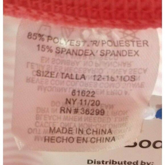 18-24M One Piece Pink White Striped Bodysuit UPF 50+ Sun Protection - Picture 8 of 9